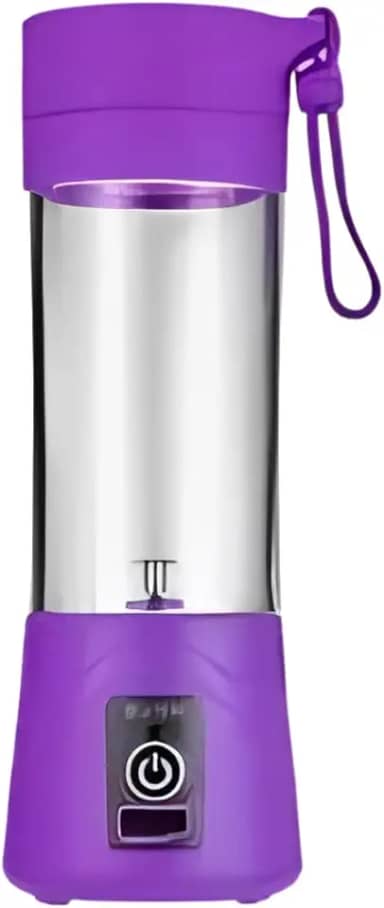 Liquidificador Portátil USB Recarregável 4 Lâminas | Mini Mixer Potente para Suco, Shake e Smoothie