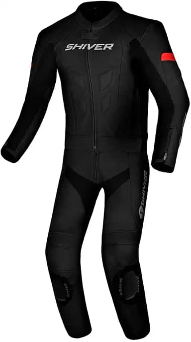 Macacão Moto Speed 2 Couro Calça E Jaqueta Motoqueiro Shiver