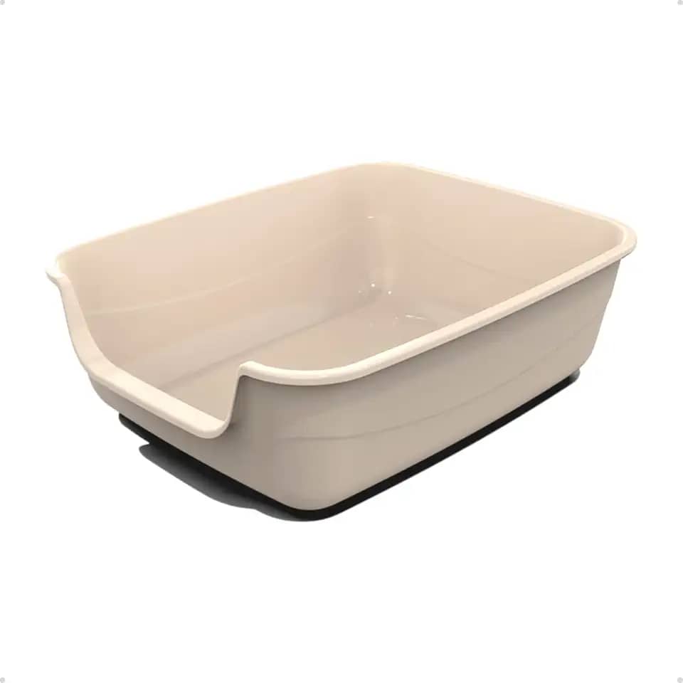 Caixa de areia para Gatos Nude Caixona Extra Grande 62x50 Bandeja Sanitário Higiênico Banheiro Desmontável Facil Limpeza Confortável