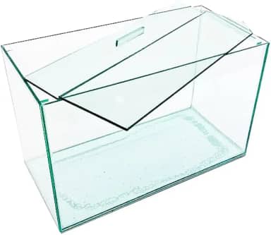 Aquário Vidro Retangular Nº3 simples 30x15x20 9Lt Peixes