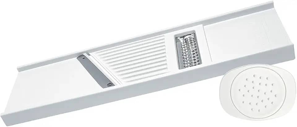 Ralador Cortador Fatiador Dupla Face Lâmina em Aço Inoxidável Legumes Queijo Repolho Alho Cebola Protetor para Dedos Lâmina Lisa Lâmina Perfurada Utensílio Cozinha Premium