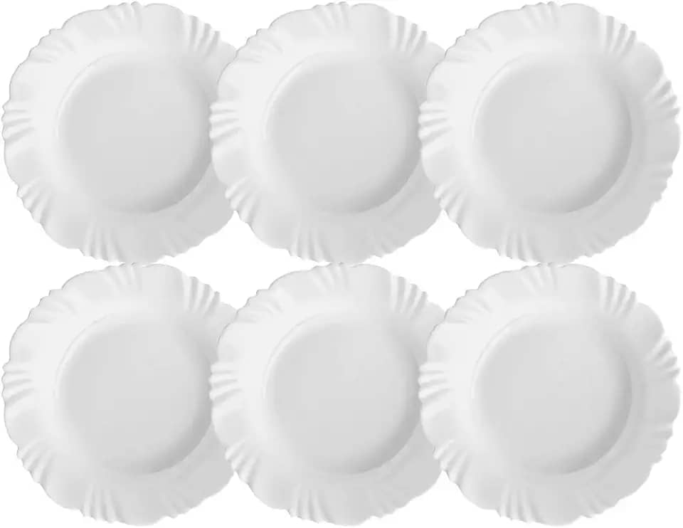 Jogo de Pratos Fundo Nadir Duralex Linha Pétala 6 Peças