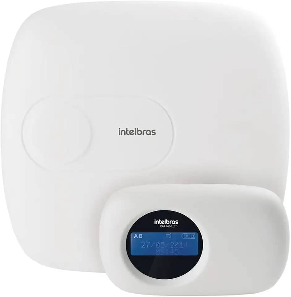 Central de alarme monitorada Intelbras Amt 2018 EG com 18 zonas (8 + 8 + 2 com fio + 24 sem fio)
