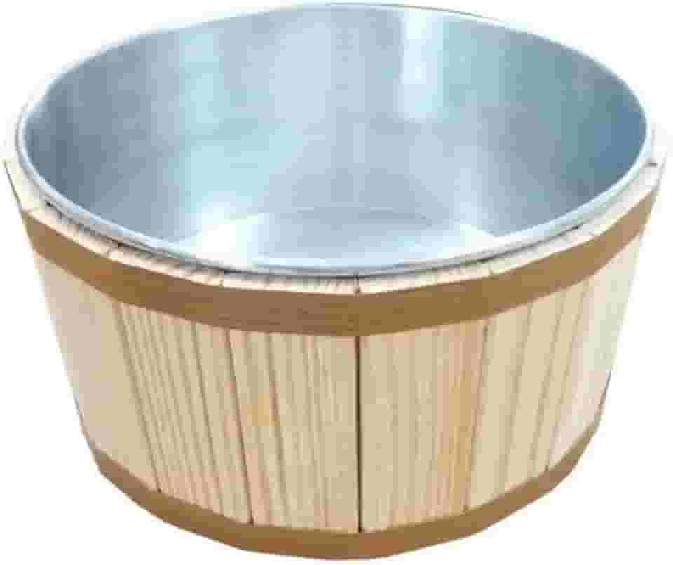 Bacia para Pés, Kit Spa Tina Escalda Pes com Pedras Sal Bacia Pedicure Balde Newborn, Alivia Tensões Musculares E Reduz O Estresse Do Dia A Dia(Madeira Clara)