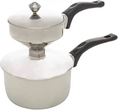 LYOR - Cuscuzeira Individual de Aço Inox 25cm x 12cm x 17,5cm