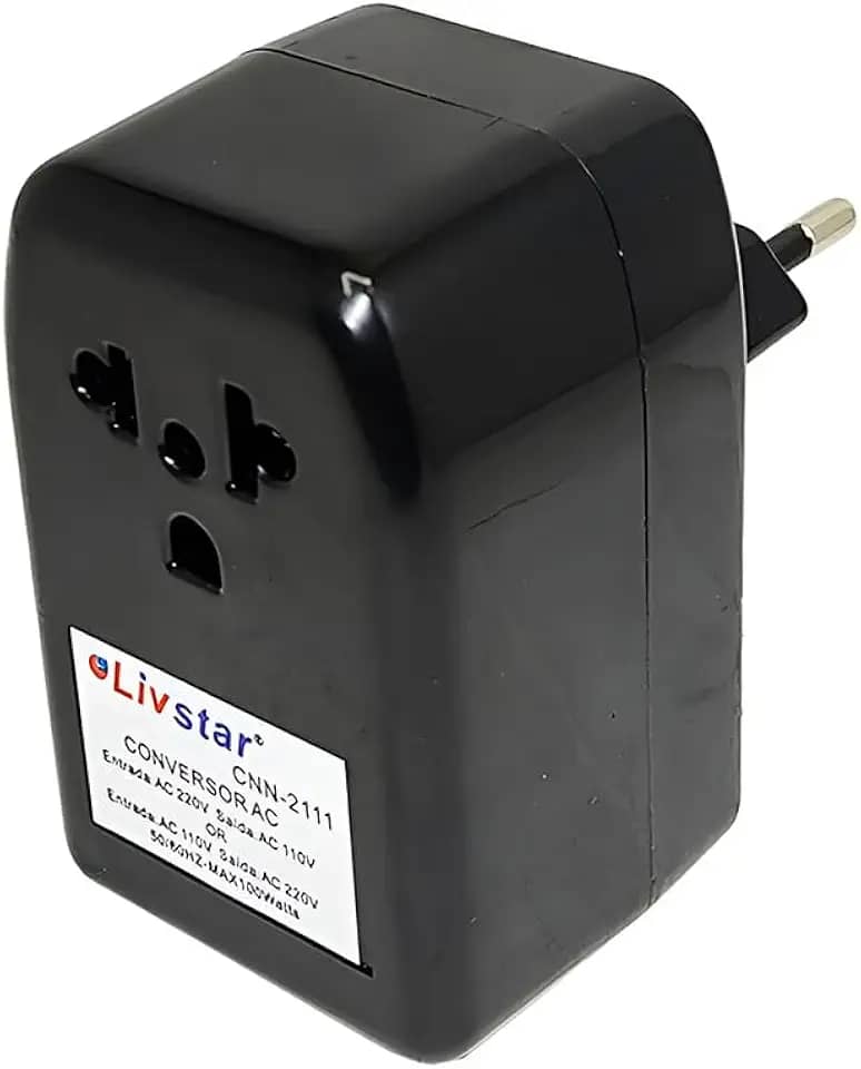 Conversor de Voltagem Flex Plus até 100W – Bivolt 110V/220V, Ideal para Viagens