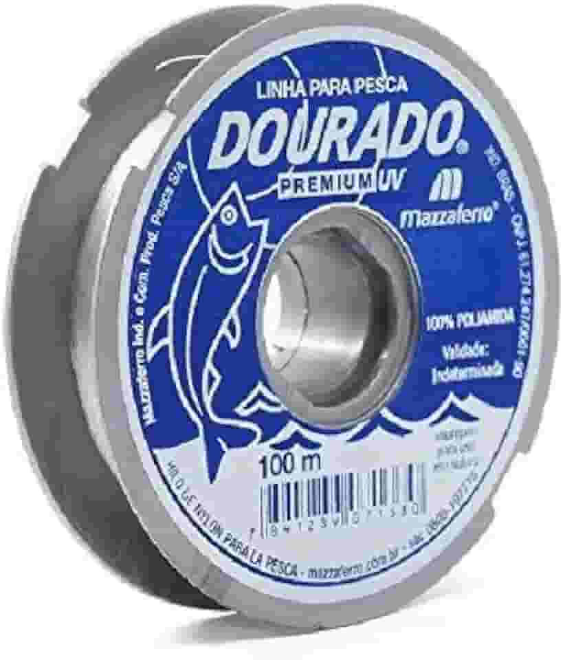 Linha Monofilamento Dourado Premiun 0,35mm 13,2lbs 100m - Mazzaferro