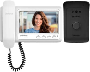 Vídeo Porteiro Residencial IVR 1070 HS Branco e Preto Intelbras