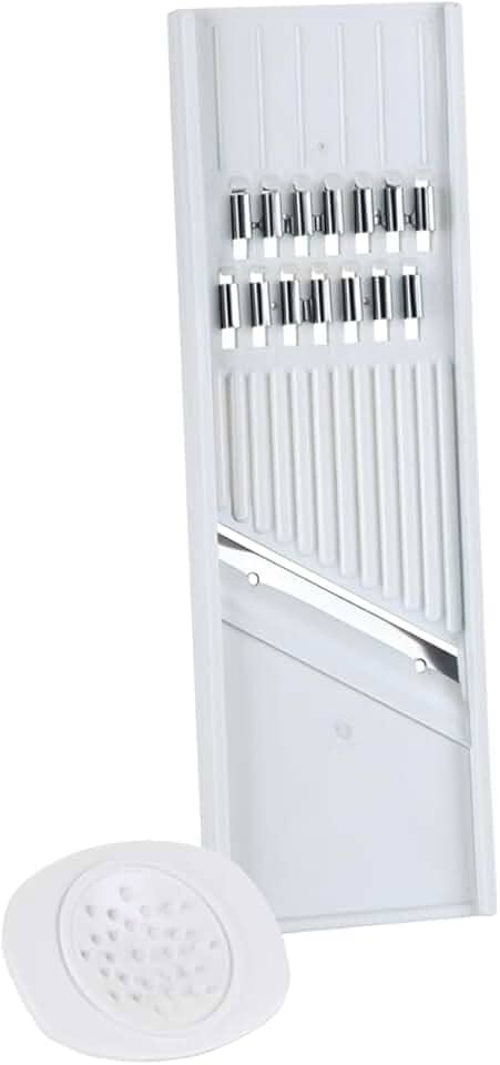 Cortador e Ralador de Legumes Queijo Frutas com Lâmina de Aço Inox para Fatiar e Ralar com Praticidade e Segurança