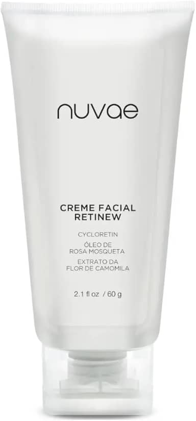 Creme Facial Anti-idade Nuvae Retinew Com Cycloretin, Óleo de Rosa Mosqueta, Extrato da Flor de Camomila
