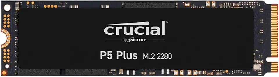 SSD Crucial P5 Plus 1TB NVMe M.2 2280 (Leitura até 6600MB/s e Gravação até 5000MB/s)