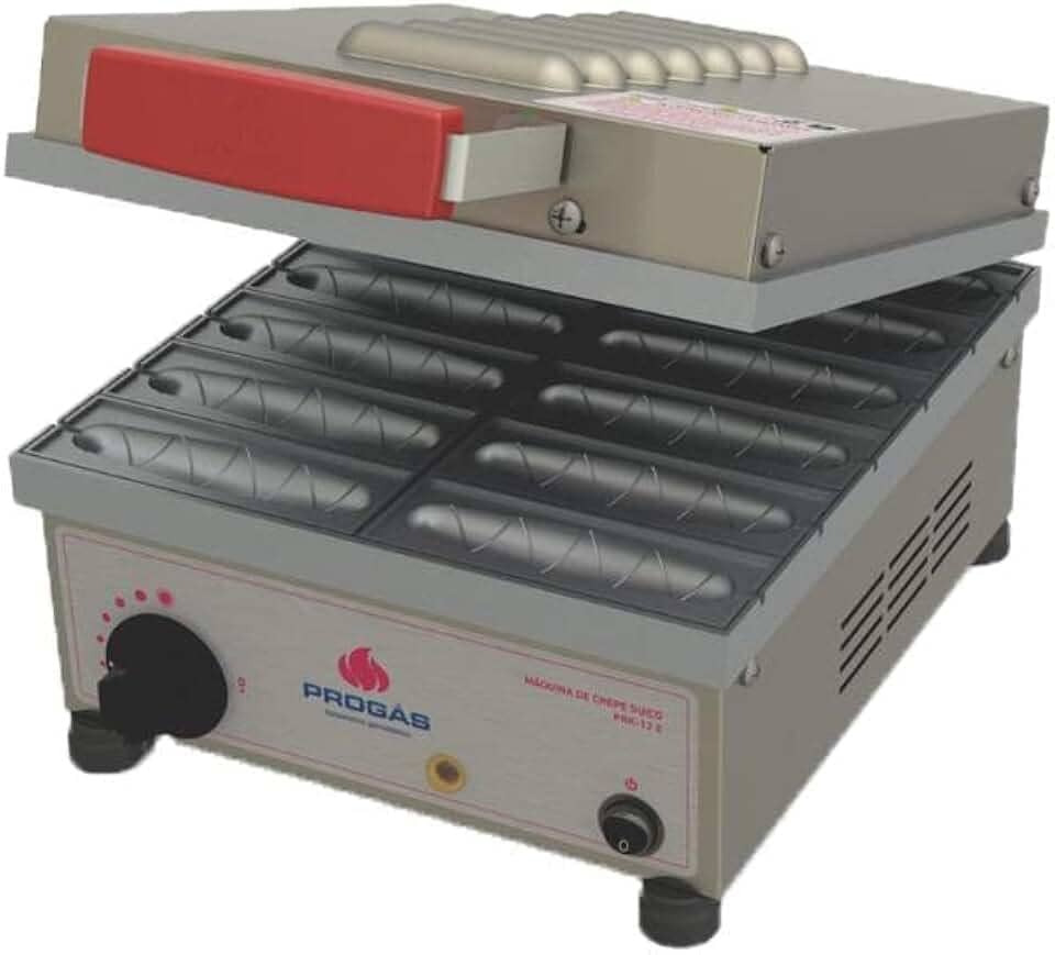 Progás, P30402, Máquina Crepeira Elétrica Para 12 Crepes Suíços em 5 Minutos 220V, Cor Alumínio