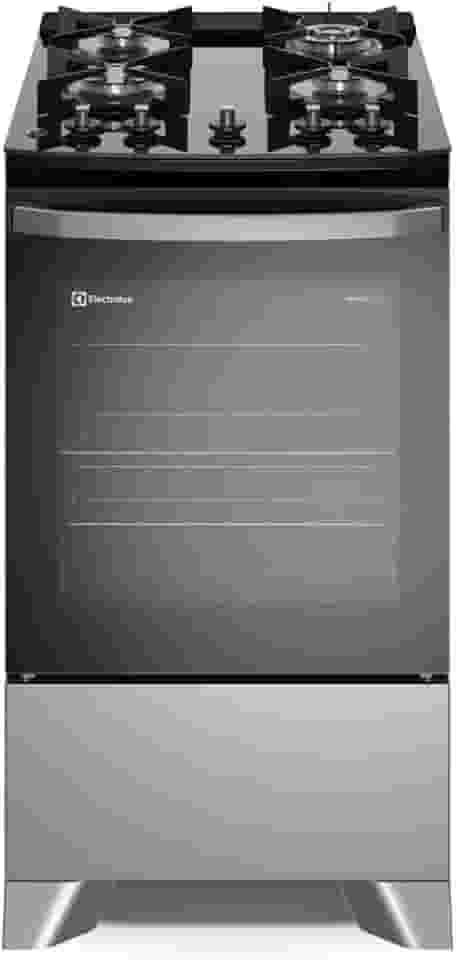 Fogão Electrolux 4 bocas Efficient com PerfectCook Prata FE4GS