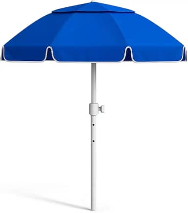 Guarda-Sol Grande 2,20m com Proteção UV Reclinavel Para Praia Psicina Camping