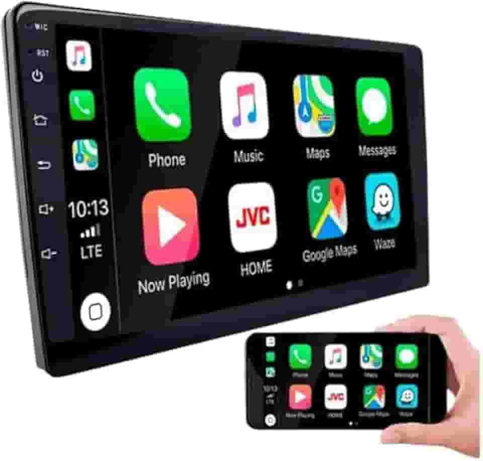 CENTRAL MULTIMÍDIA OCTA-CORE ANDROID 13, TELA 9' FULL TOUCH, SLIM, 4/64GB, FM, USB, BLUETOOTH, ESPELHA ANDROID E IOS, CARPLAY E ANDROID AUTO, CONECTIVIDADE COM OU SEM FIO ACEITA CHIP 4G