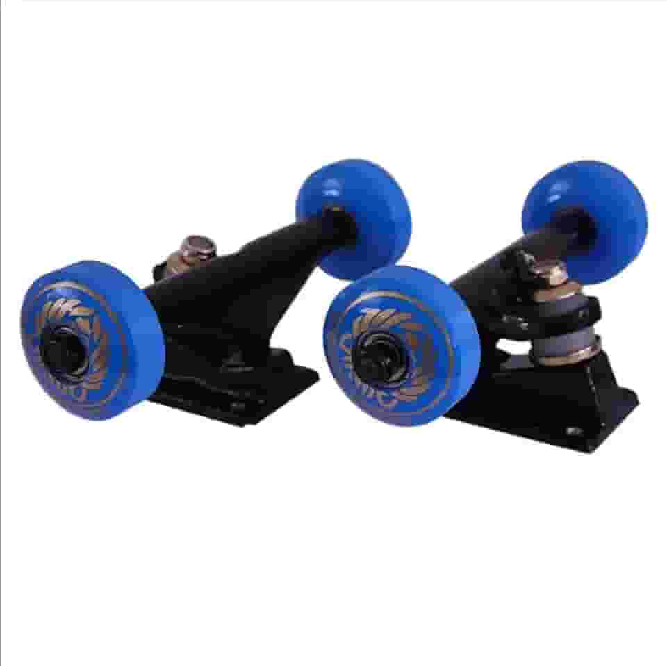 Truck Para Skate (par) Com Roda Rolamentos E Parafusos