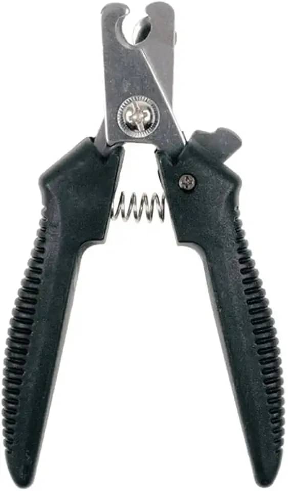 Alicate para Cortar Unhas de Animais de Estimação Pet, Gato, Cachorro, 12 cm, Vermelho ou Preto (Preto)