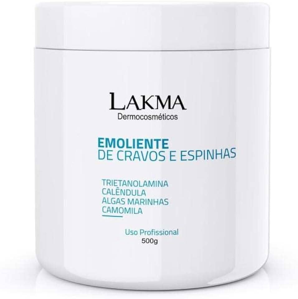 Creme Emoliente de Cravos e Espinhas Lakma 500g