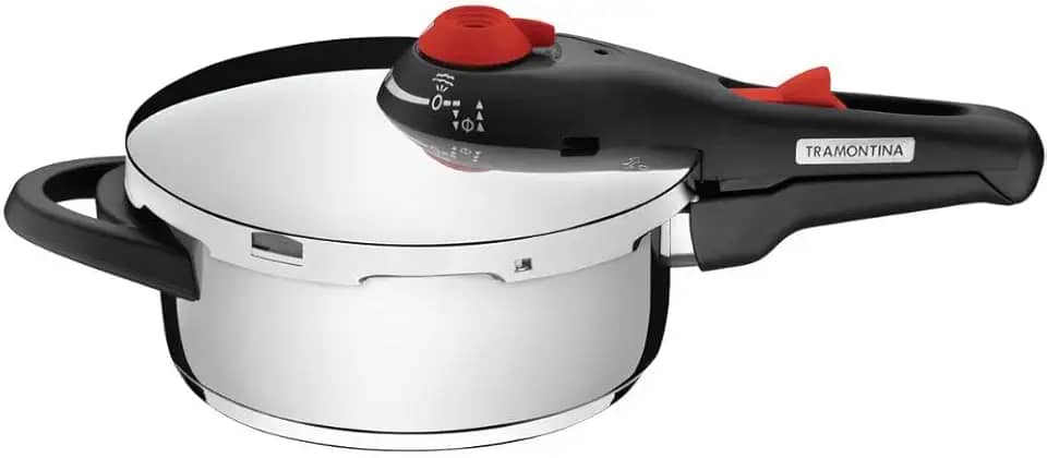 Panela Pressão Aço Inox 3, 0L Solar, Tramontina, 62511223, Polida, 22 cm
