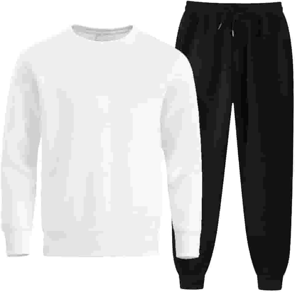 Conjunto de Moletom Masculino Liso Sport Casual Flanelado Leve e Macio