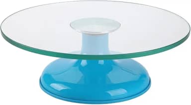 Bailarina Profissional de Vidro Temperado para Decoração de Bolos - SilverChef (Azul)