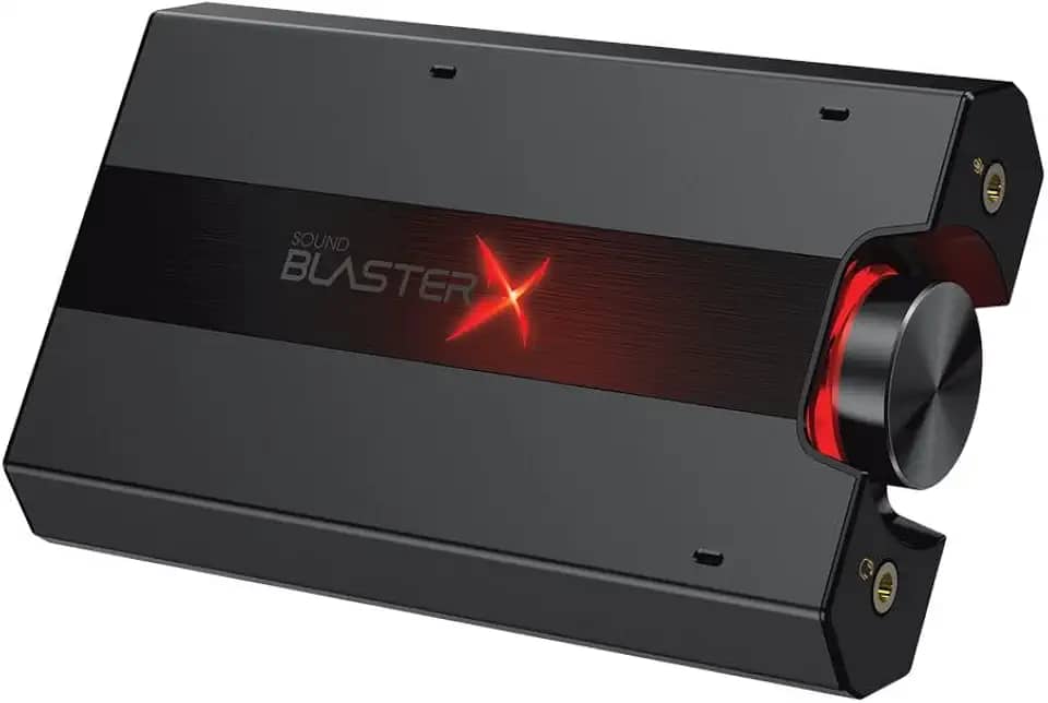 PLACA DE SOM DAC AMPLIFICADORA GAMER CREATIVE SOUND BLASTER X PRO-GAMING G5 WW9 PRETO