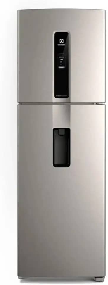 Geladeira Electrolux Frost Free Inverter 410L Água na Porta com AutoSense Duplex Inox Look (IW46S) 220V