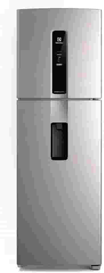 Geladeira Electrolux Frost Free Inverter 410L Água na Porta com AutoSense Duplex Inox Look (IW46S) 220V