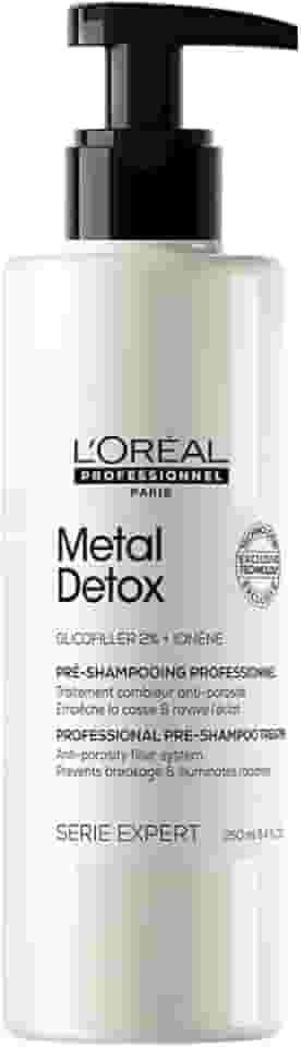 L'Oréal Professionnel Pré-Shampoo Metal Detox, Tratamento preenchedor antiporosidade, 250ml
