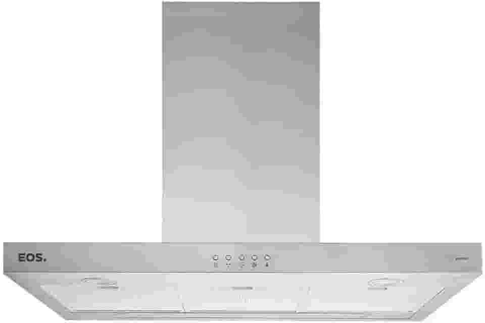 Coifa e Depurador de Ilha Eos 90cm Chef Gourmet em Inox Tipo T Eco90it 220v