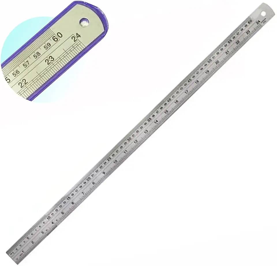 Régua Alumínio 60 Cm 24 Pol. Patchwork Artesanato Scrapbook