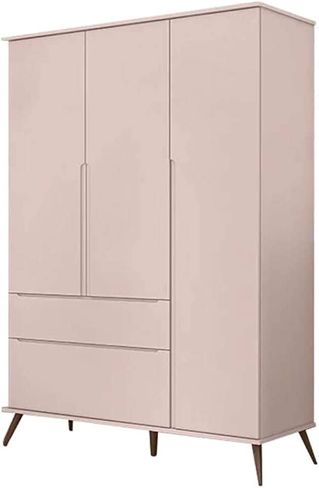 Guarda Roupa Infantil Melinda 3 Portas Com Cava Para Abertura e 2 Gavetas Phoenix Baby