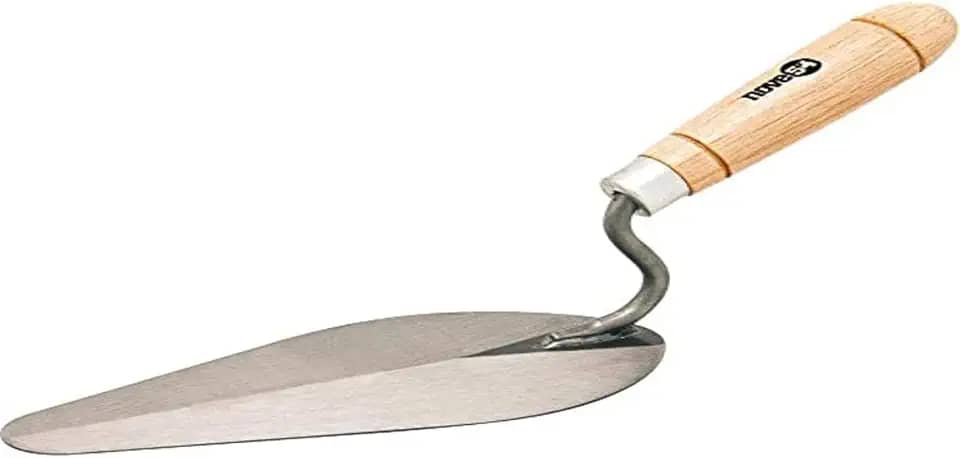 Colher para pedreiro 9" oval cabo madeira - Nove54