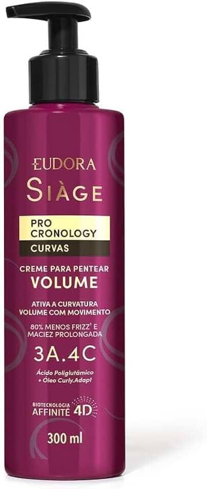 Eudora Siàge Pro Cronology Creme para Pentear Volume Curvas 300ml