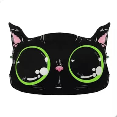 Almofada De Bichinho Gato Decoração Presente Amigo Secreto (Gato Preto)
