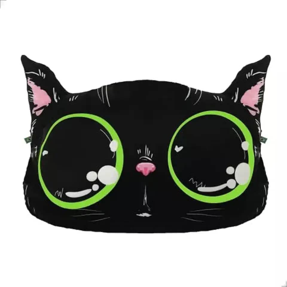 Almofada De Bichinho Gato Decoração Presente Amigo Secreto (Gato Preto)