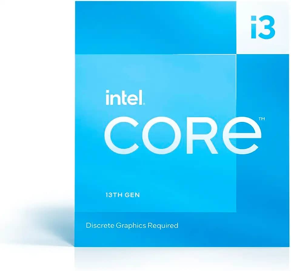 Intel Core i3-13100F 3.4GHz (4.5 Turbo) Processador para desktop LGA 1700 de 4 núcleos (Raptor Lake)