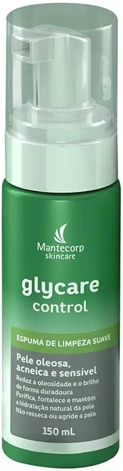 Espuma de Limpeza Facial Glycare Control - 150ml - Controle do Brilho e Auxílio na Prevenção da Acne - Pele Mista a Oleosa - Mantecorp