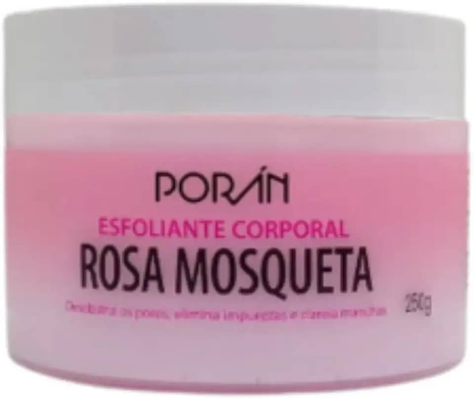Esfoliante Corporal Poran Rosa Mosqueta - Pele Macia, Sedosa e Hidratada - 250g - PR57