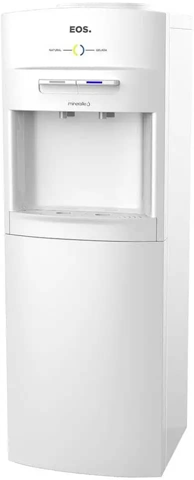 Bebedouro de Coluna para Garrafão Compacto Eos Mineralle Compressor Branco Ebc05bc 220v