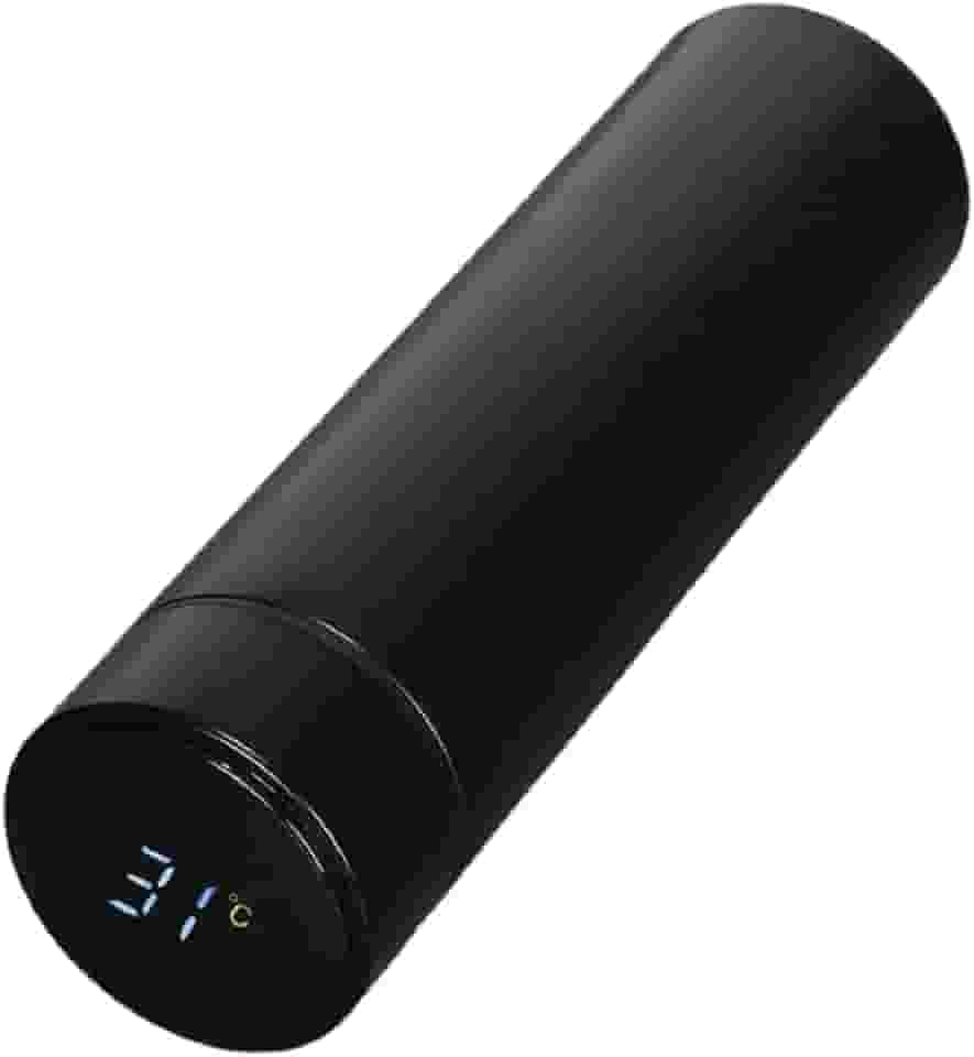 Garrafa Térmica Café, Água C/Sensor De Temperatura Em Led Cor:Preto