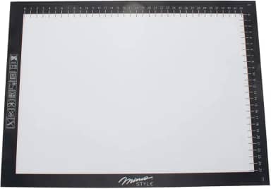 Mimo Style Folha de Silicone com Fibra de Vidro para Assar Antiaderente 40x30cm, Com Medidas em CM Ideal Para Grelhas e Fornos, Massas de Torta e Pizza, Suporta Até 220ºC e Não Precisa Untar