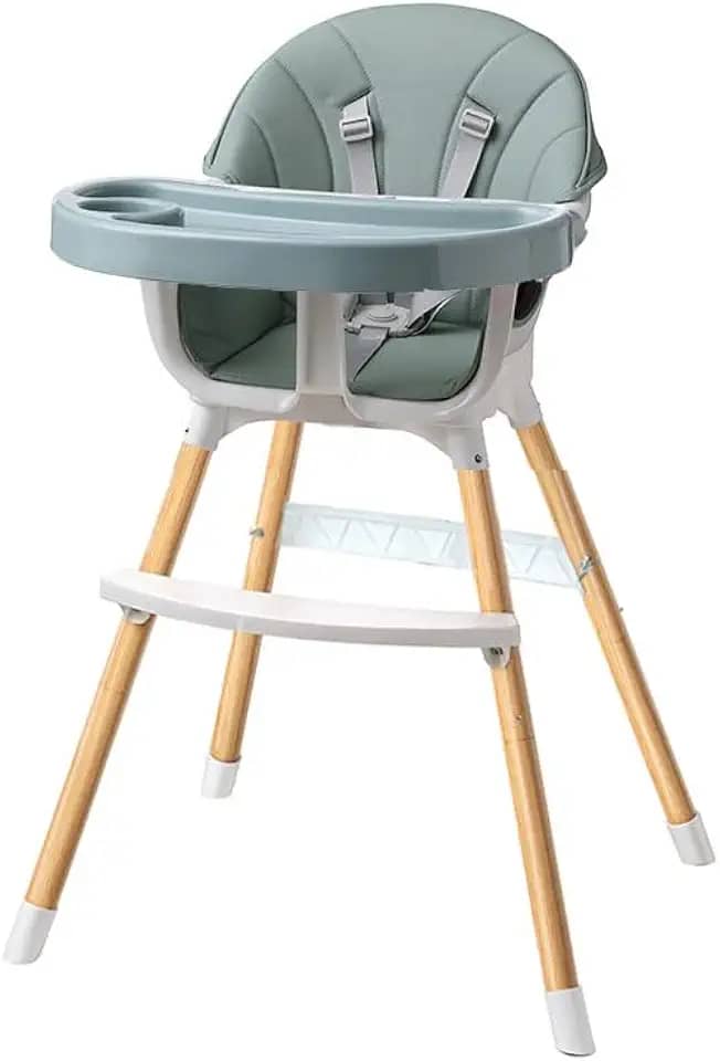 Cadeira de Refeição Alimentação para Bebê até 15kg e Altura Ajustável Premium Multmaxx (Verde)