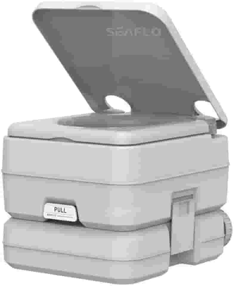 SEAFLO Vaso sanitário portátil para trailers, barco e acampamento (2,6 galões)