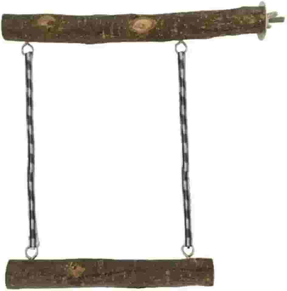 Poleiro reto com balanço para calopsitas,agapornis, periquitos