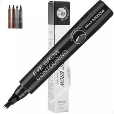 Caneta Para Sobrancelha Fio A Fio Cor Preto Para Maquiagem Microblading Tatoo Cor 5 Preto