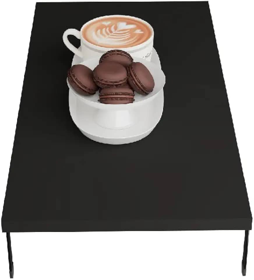 Tampa de Cooktop 2 Bocas Fogão Churrasqueira Multiuso Proteção Madeira Preta