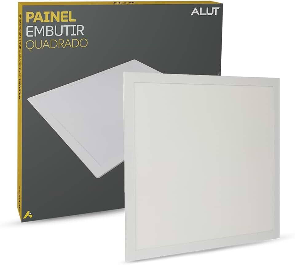 Painel Led Plafon 18w/25w/36w ou 50w 6500k Branco Frio 110v/220v Bivolt Embutir/Sobrepor Branco Alut By Avant (Embutir, 25w)