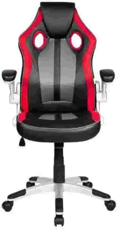 Cadeira Gamer Pelegrin Pel-3009 Couro Pu Vermelha, Preta e Cinza