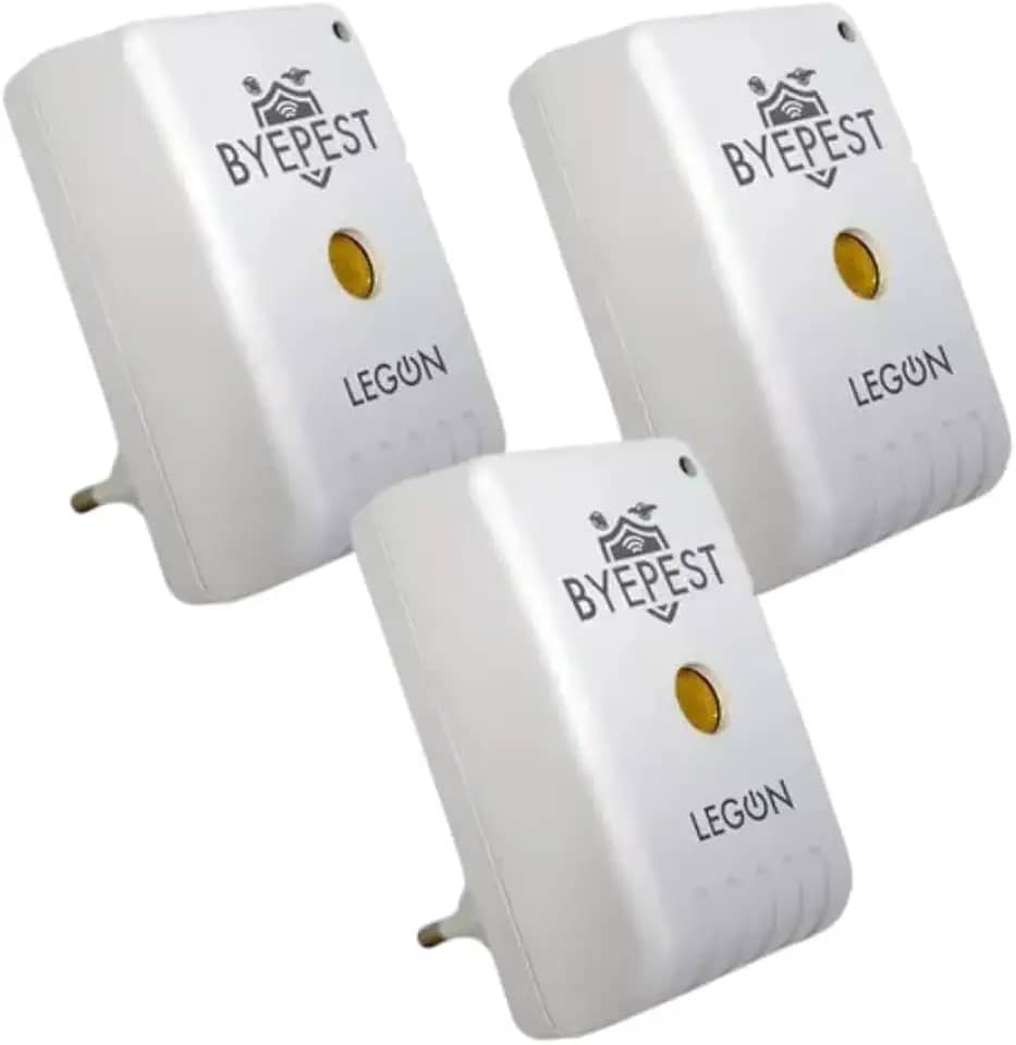 3 Repelente Eletrônico Ultrassônico Espanta Ratos Morcego Pragas Byepest 200m² Livre de Química Odor Sem Veneno